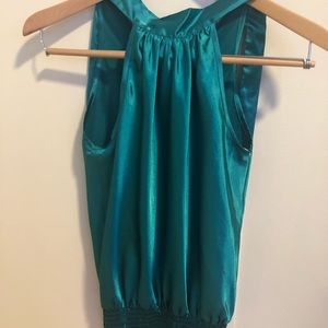 A’gaci green silky shirt